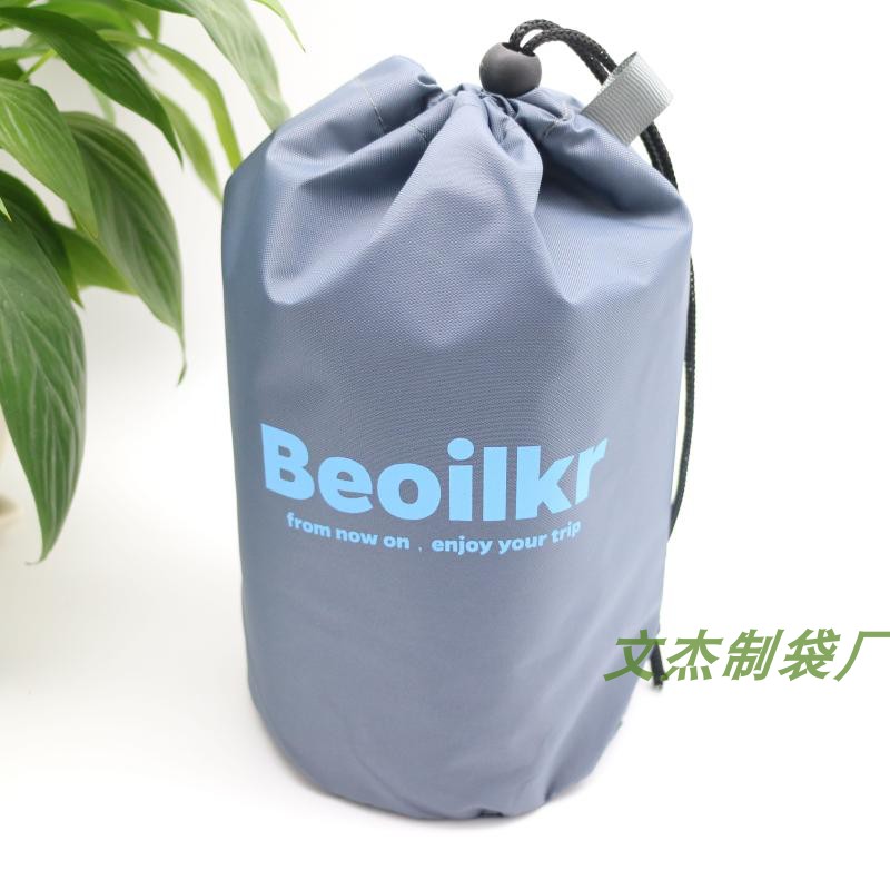 Spot Nylon Beam Pocket Polyester Fiber Drawing Rope Bunch Pocket Oxford Cloth Closed Pull Bag Rope Cashier Bag can imprint LOGO