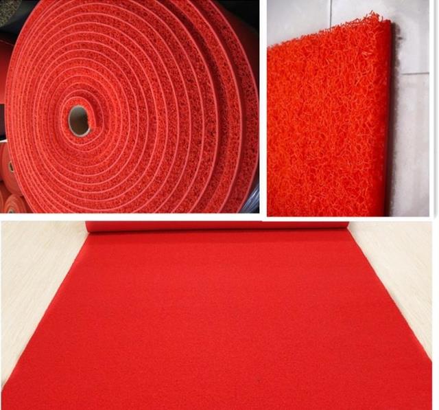 Red Carpet nhựa dày chống thấm thảm không trơn trượt có thể được cắt hành lang cửa tấm thảm chùi chân chào đón nhà mat tùy biến - Thảm thảm ngủ văn phòng
