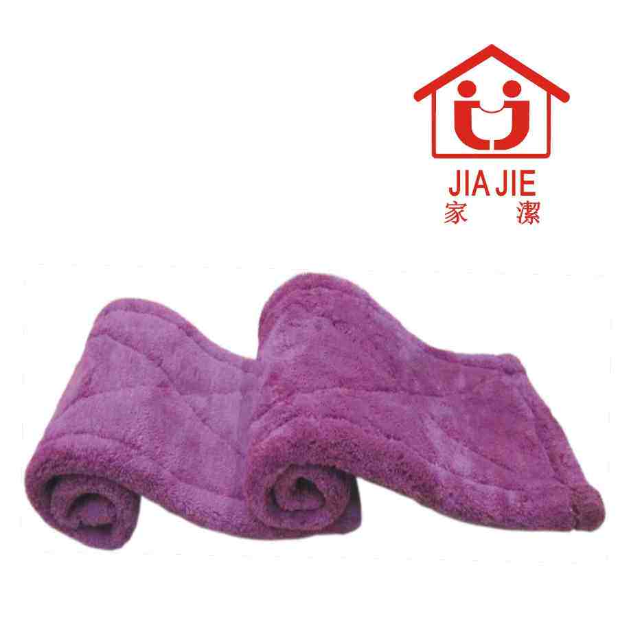 Home cleaning JJ2398 mop ultra-fine fiber cloth jacket clamping solid flat water absorption high head replacement cloth 3 strips