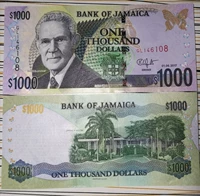 [America] Jamaica 2017 Phiên bản 1000 Yuan Tiền giấy UNC Tiền nước ngoài mới giá đồng tiền xu cổ