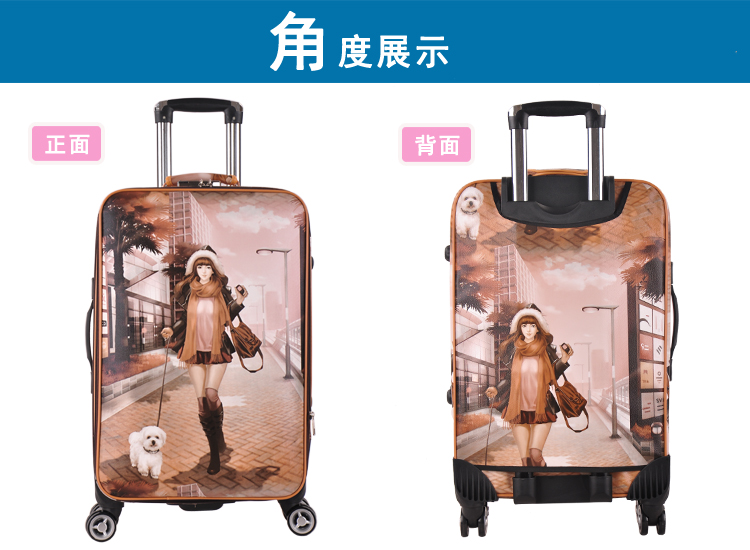 Trường hợp xe đẩy 24 inch phổ bánh xe vải mật khẩu hộp nữ vali nam 26 inch vali sinh viên 28 inch không thấm nước vali - Va li vali rimowa