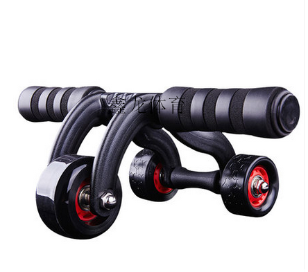 Double Lin Jian abdominal wheel abdominal wheel home exercise abdominal muscles three rounds of fitness equipment for men and women's abdominal bearing wheel