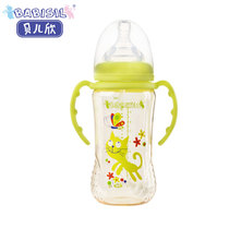 Bei Er Xin PPSU bottle resistant wide caliber plastic with handle silicone pacifier big baby bottle