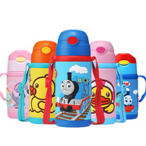 Thomas resistant drop thermos cup 316 stainless steel children with straw handle stainless steel insulated cup