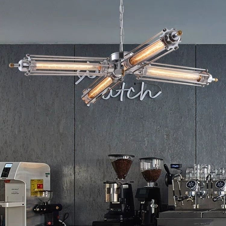 New American-Style Retro Industrial Pendant Light for Barbecue Clothing Store, Restaurant, Bar Counter, Creative Internet-Famous Designer Lamp