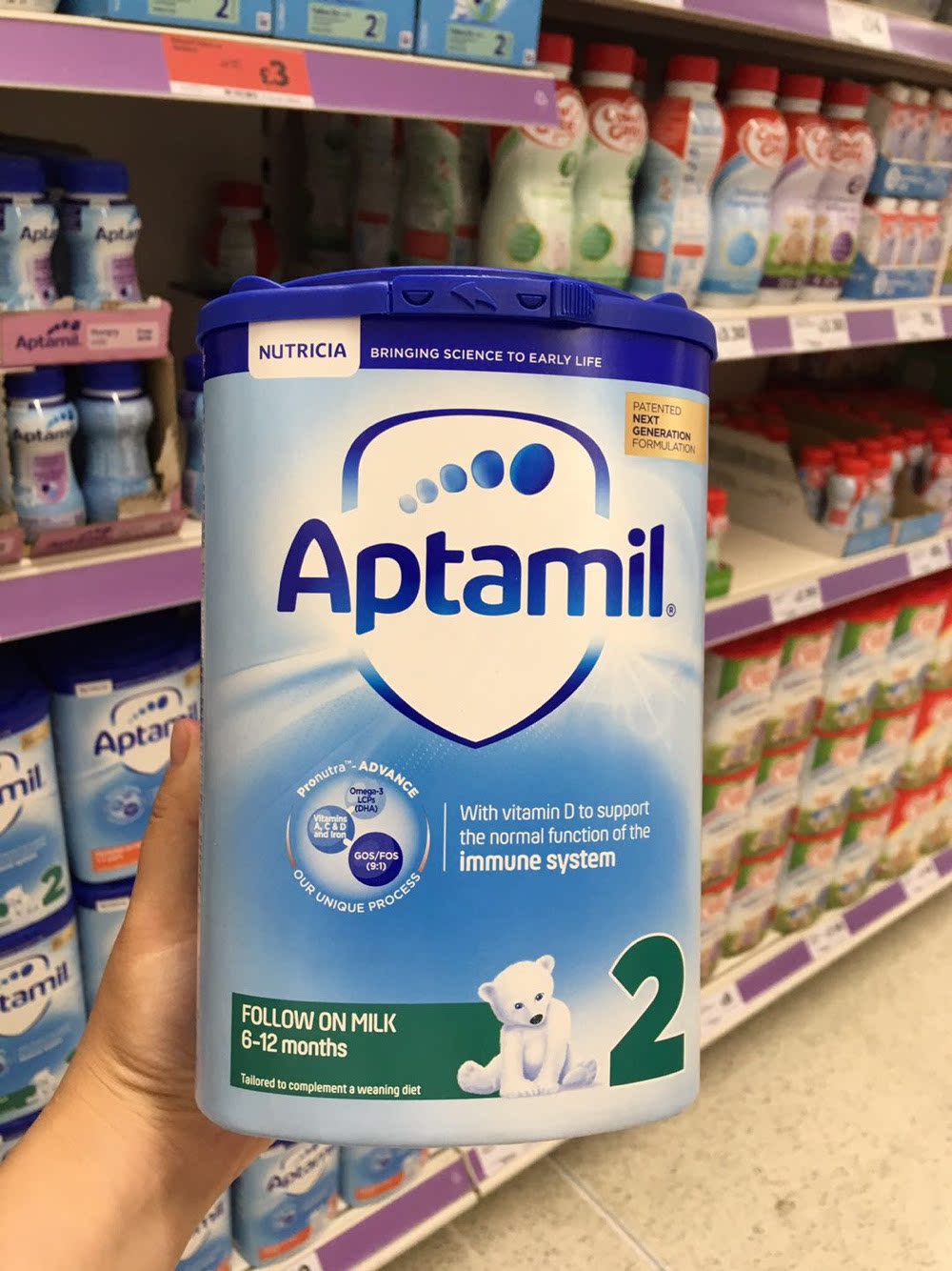 British direct mail Aptamil baby milk powder 2 paragraphs suitable for 6-12 months