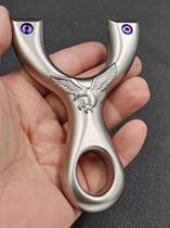 Titanium Yi original flat skinned slingshot high - end titanium alloy TC21 precision slingshot improved by titanium fork