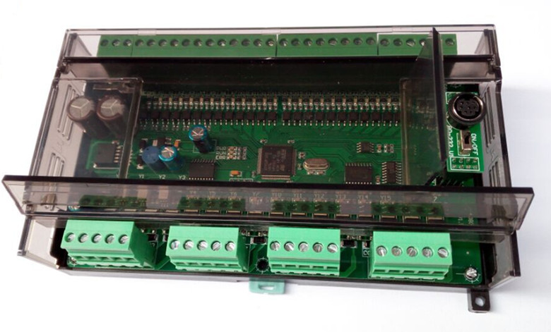 Board type PLC industrial control transparent shell 179X98X40MM with movable cover suitable for 32 points and 40 points or more