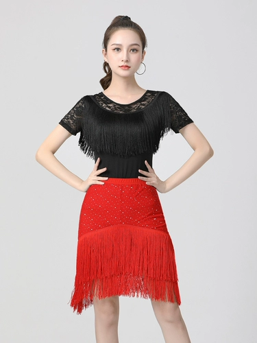 Танцующий комплект, блестки для ногтей с кисточками, юбка, костюм, новая коллекция