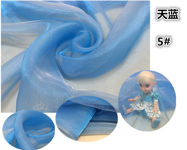 rộng 2,8 mét và màu sắc nhẹ nhàng tươi sáng lụa organza vải váy trang trí đám cưới sợi tấm màn che trên rắn dây màn hình màu - Vải vải tự làm vải thun borip