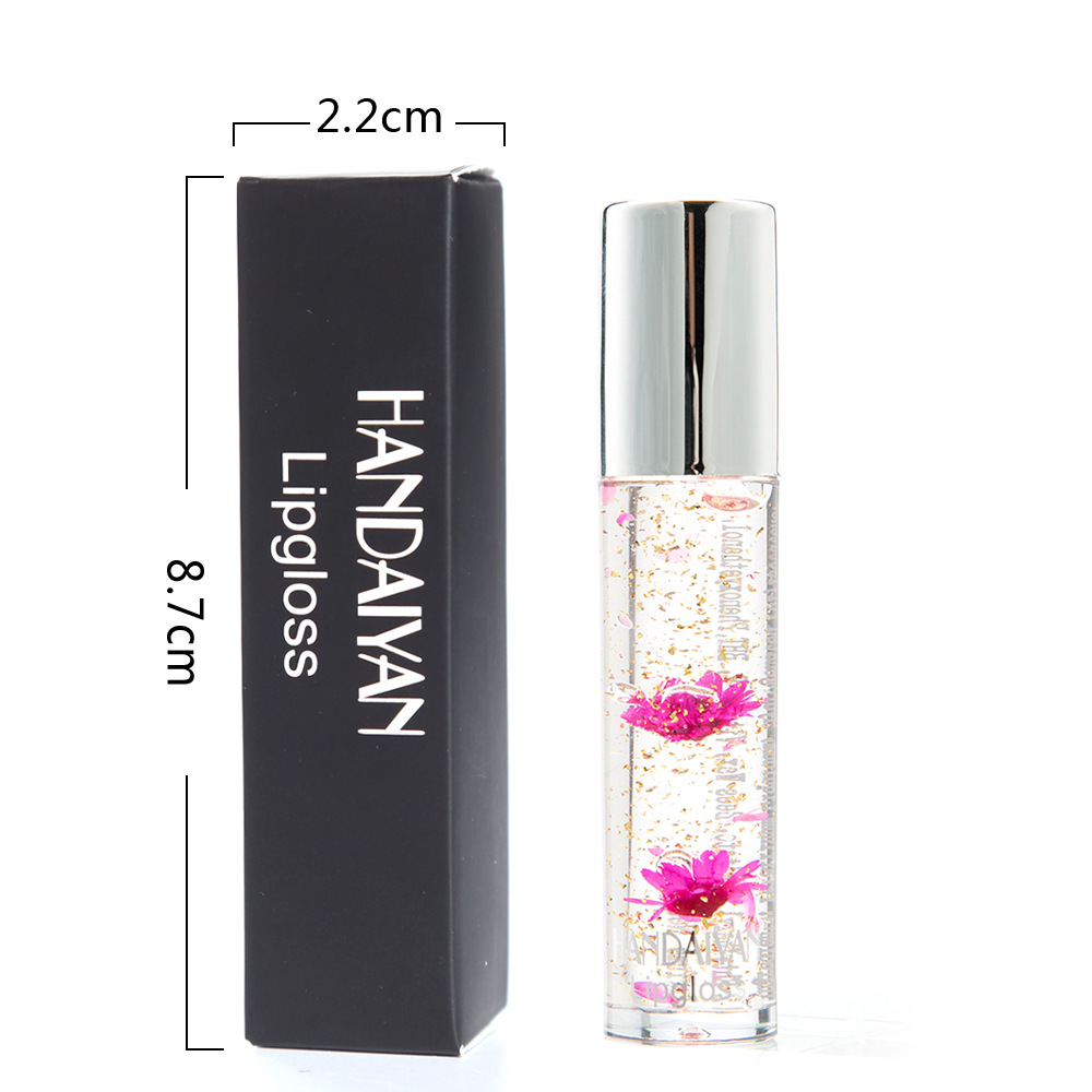 Girly Shakes Voices Doodle Môi Hoa Vàng Lá Màu Lip Gloss Lip Oil Crystal Trong suốt Ấm áp Lip Gloss Dễ dàng tô màu 	son bóng fenty beauty	