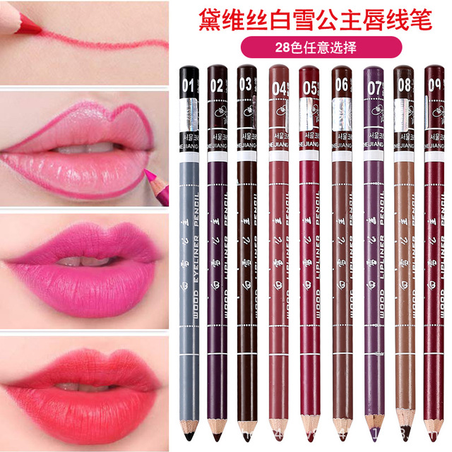 Waterproof Lip pen lasting without fainting lip line Pen with lip contour persistent not stained with cup mouth red pen makeup pen