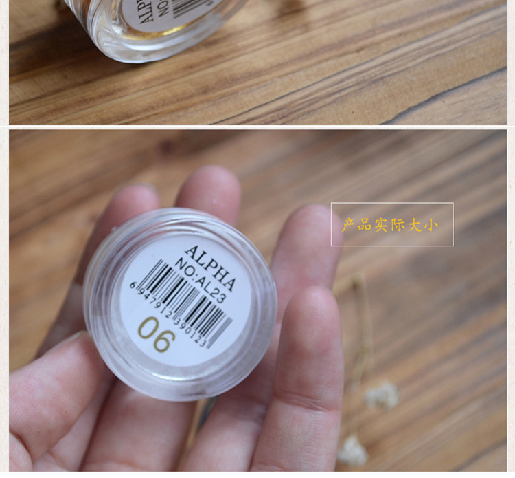 Alpha Bright Powder White High Gloss Monochrom Eye Shadow Powder Long lanh làm sáng ngọc trai Pearl Gold Gold phấn mắt hàn quốc