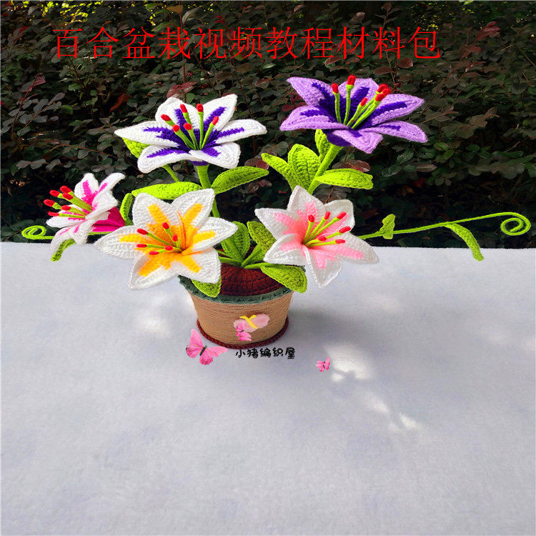 Small Pig Woven House Handmade DIY Pregnancy Milk Bubble Machine Time White Color Ensemble Lily Material Bag Film Tutorial