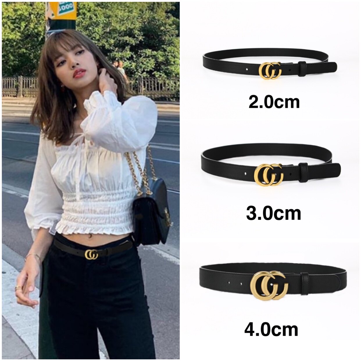 Ladies genuine leather belt net red cowhide belt pure copper hardware ins couples men's jeans jacket skirt spot
