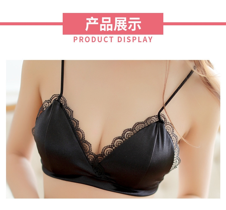 Satin quấn ngực nữ mùa hè sling đáy vest chống ánh sáng làm đẹp lưng ống hàng đầu Châu Âu và Mỹ gợi cảm sâu V Slim mặc áo bra đẹp