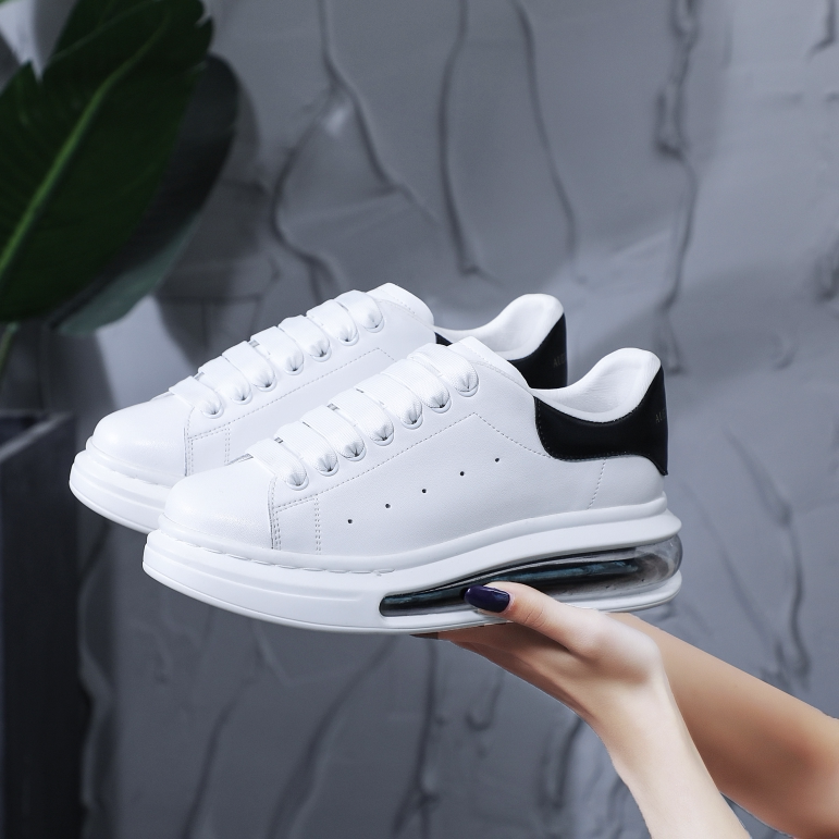 ins tide shoes old daddy air cushion small white shoes male and female money lovers breathable 100 hitch genuine leather casual thick bottom heightening plate shoes