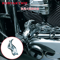 Kuryakyn Harley soft tail motorcycle locomotive chrome plated 1082 flame shift cover