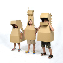  Wearable cardboard box toy Big shark giraffe piggy dinosaur 61 kindergarten stage performance program props