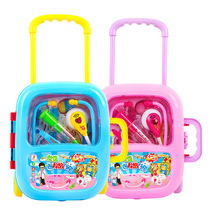Children Doctor Toy Ambulance Box Baby 4 Medicine Box 3-6 Year Old Family Simulation Medical Box Doctor Suitcase
