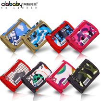 Cute cartoon children kindergarten primary school students wallet Men and women children three-fold key coin purse card foreskin clip
