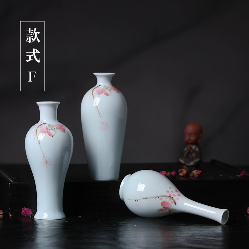 Jingdezhen ceramic hand - made floret bottle home decoration sitting room place flower, flower arranging ceramics handicraft