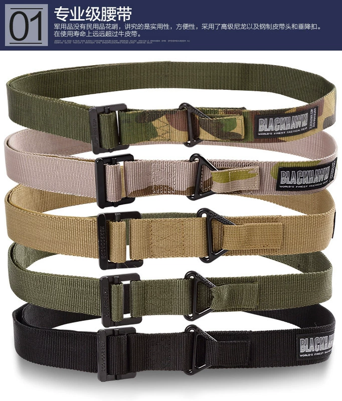 Black Hawk lực lượng đặc biệt chiến thuật CQB vành đai ngoài trời đa chức năng chiến thuật rappelling cứu hộ fan quân đội vành đai vải that lung