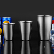 Outdoor water cup Small beer cup Drink cup Picnic camping portable crimping 304 mug Stainless steel cup