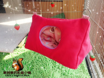 (Oreo)Squirrel supplies Squirrel honey bag glider cotton nest Canvas flannel warm put warm treasure heating