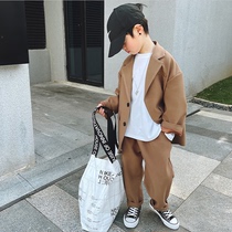Childrens suits boys spring and autumn styles host flower girl dresses handsome street boys casual small suits trendy