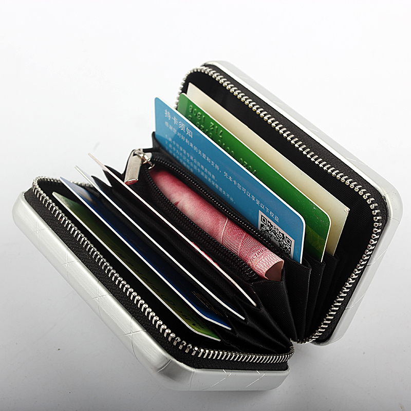 Kim loại chống RFID thông tin NFC bị đánh cắp gói thẻ thời trang Linggra chuỗi ví ví tiền túi đa chức năng chống nước ví đựng thẻ gucci