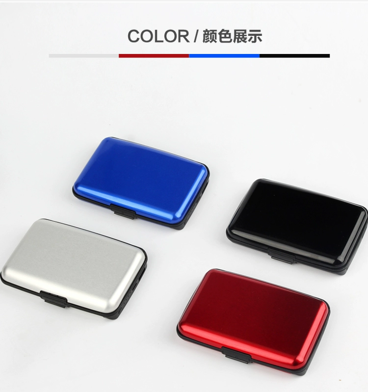 Công nghệ đổi mới kim loại chống trộm thẻ RFID gói di động sạc ví kho báu chức năng sạc thẻ gói ví tiền xu