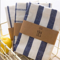 Napkins Nordic home placemats gourmet shooting background props students cotton striped square plaid cloth foreign trade