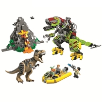  LEGO 75938 Jurassic World Park T-rex battle Mech dinosaur boy assembly building block toy