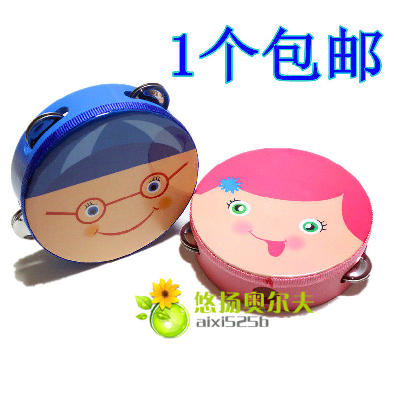 Special price 6 inch Suzuki cartoon hand beat drummer drummer Orff percussion instrument Dance instrument Children's Day Gift