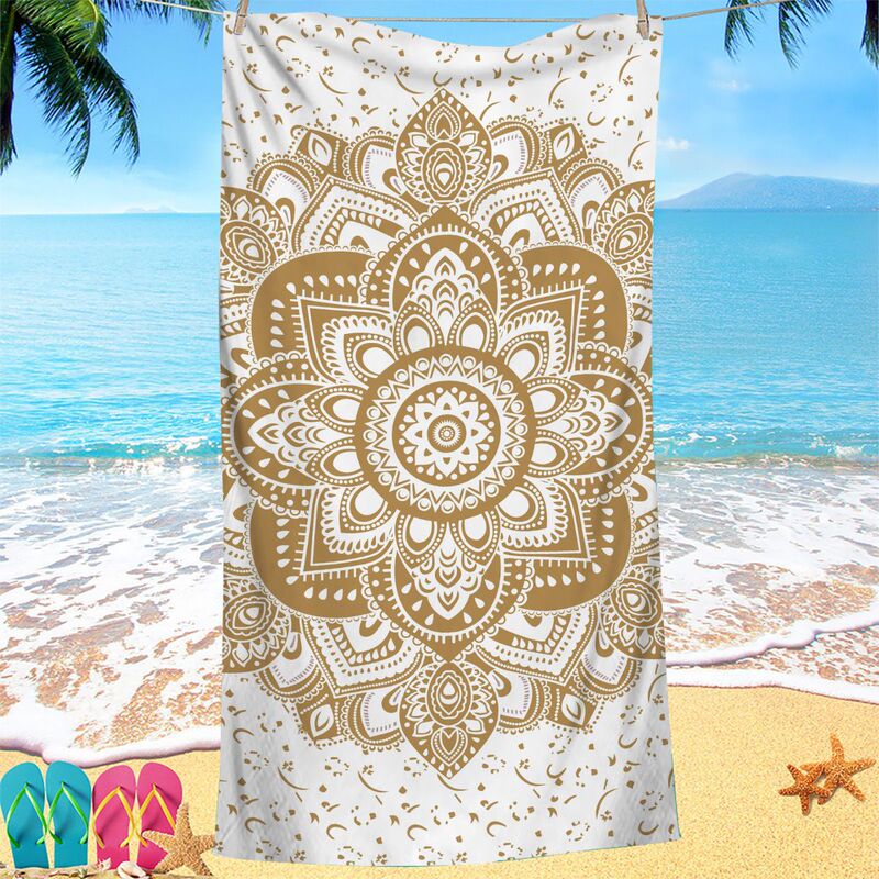 Bohemian Style Bath Towel, Absorbent Towel, Seaside Beach Towel, Sports Swimming Travel Large Towel, Wrap Skirt, Shawl