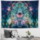 Bohemian Mandala Phong cách Yoga Tấm thảm Nền Vải Trang trí Phòng ngủ Vải Tường Vách ngăn Vải Màu xám Rèm Vải - Tapestry