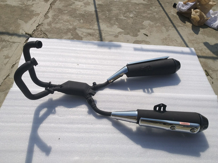 Applicable Suzuki Lucci GW250 GW250 GW250F GW250S GW250S pipe silencer silencchimney black