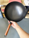 XMAN+ stock fine iron round bottom wok, household iron pan, special for open fire gas stove, foreign trade final order