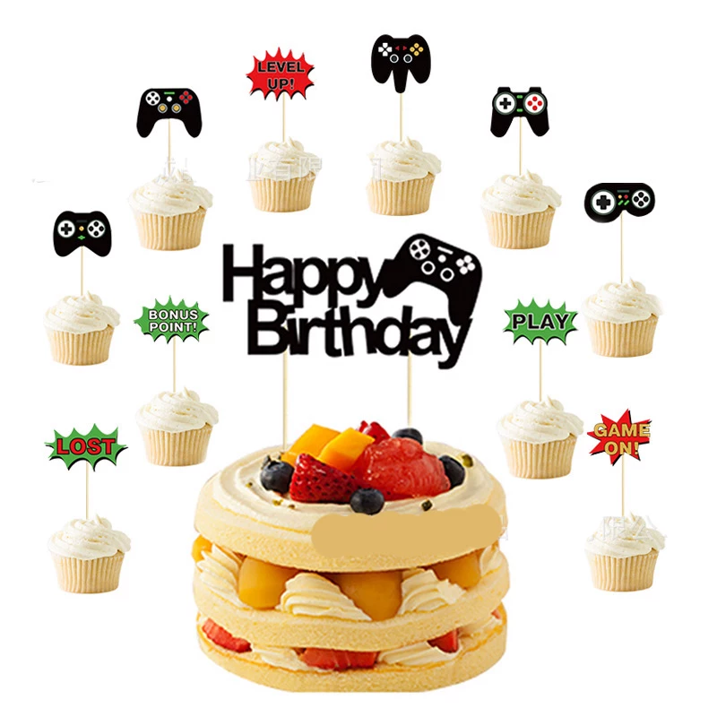 Детское праздничное украшение для торта Back Cup Cake Decoration Siege