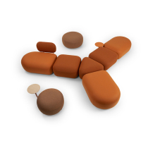 Training institution sofa office reception reception sofa kindergarten library rest waiting area special-shaped sofa