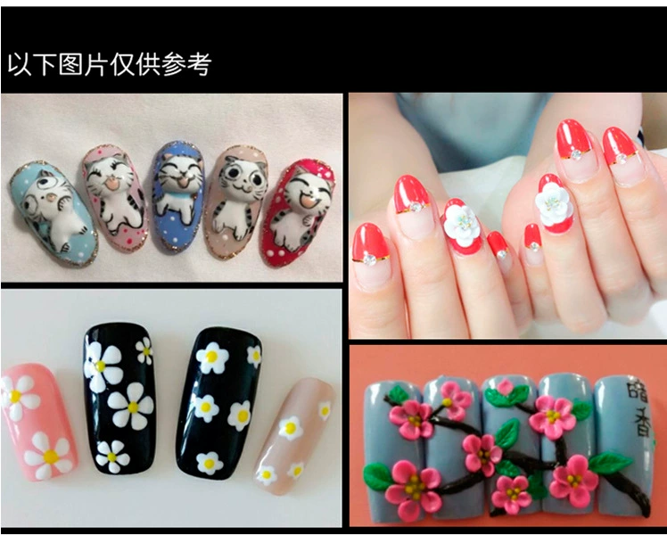 Dụng cụ làm móng mới Nail Art Hollow Khắc nổi Bút vẽ móng tay Gel đầu bút Bút siêu mềm silicone Mẹo nhỏ - Công cụ Nail