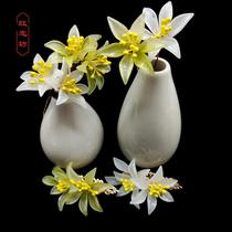 Original Hanfu Headwear Fresh small Orchid Series hair clip Hairpin Qipao Ancient Dress Accessories Performance Day Normal Disc Hair New