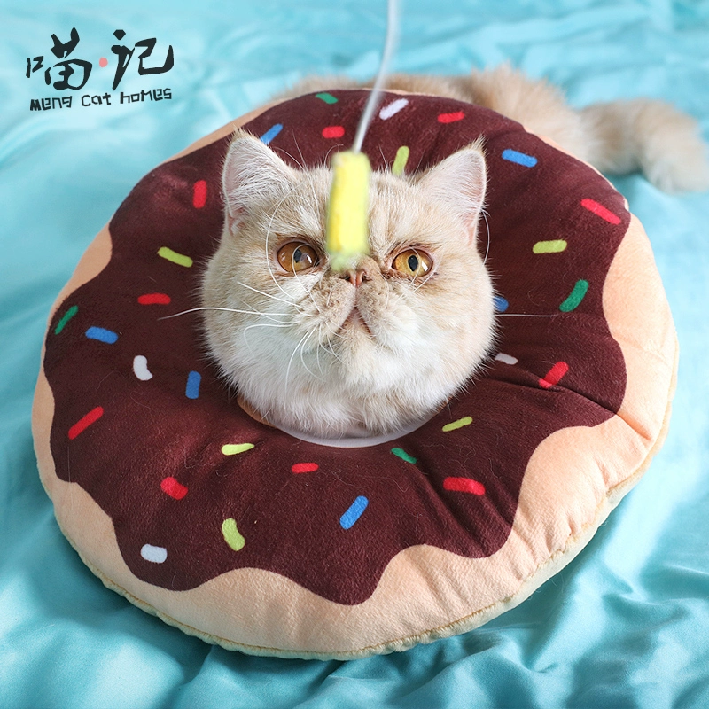 Pet Cat Elizabeth Cổ áo Sweet Soft Ring Cat Cổ áo Chống trầy xước Chống liếm cổ áo Hood - Cat / Dog hàng ngày Neccessities