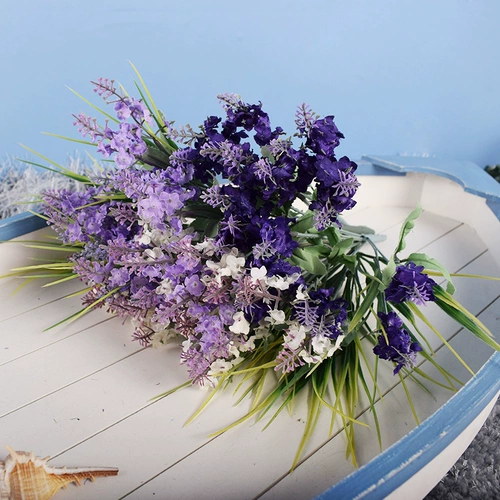 Лавандовая фальшивая цветочная фальшивая трава романтика Прованс имитировал высушенные цветы