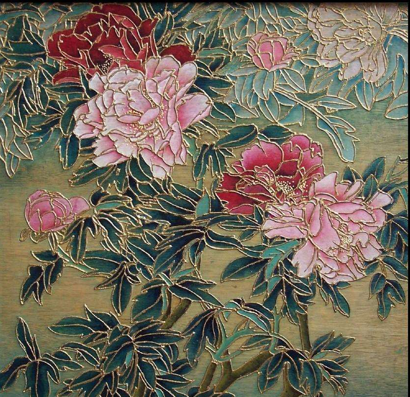 Pitch painting custom gold powder painting graduation design to customize asphalt painting