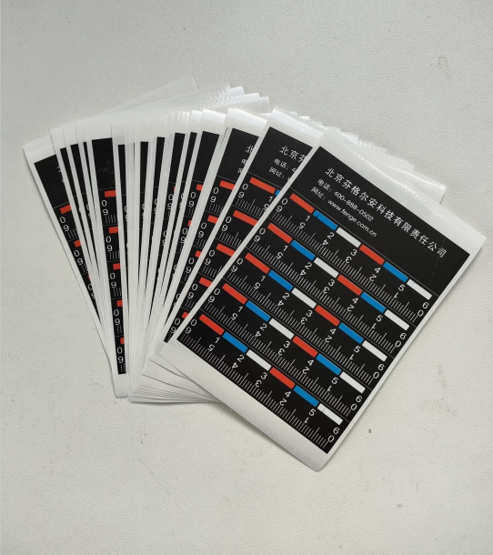 6cm black background color self-adhesive scale 6 cm photographic scale photographic reference sticker scale