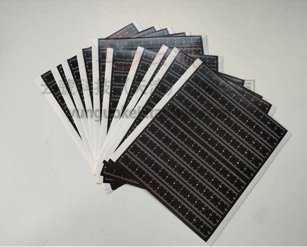 (Promotion) 12 cm black adhesive scale 12cm black photography reference scale