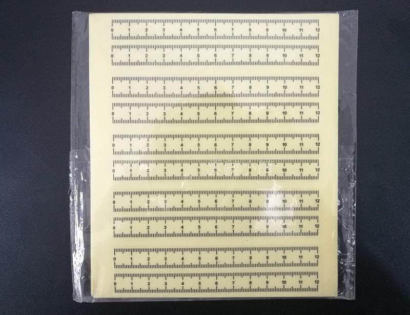 (Special offer) 12cm transparent self-adhesive scale 12cm photographic scale