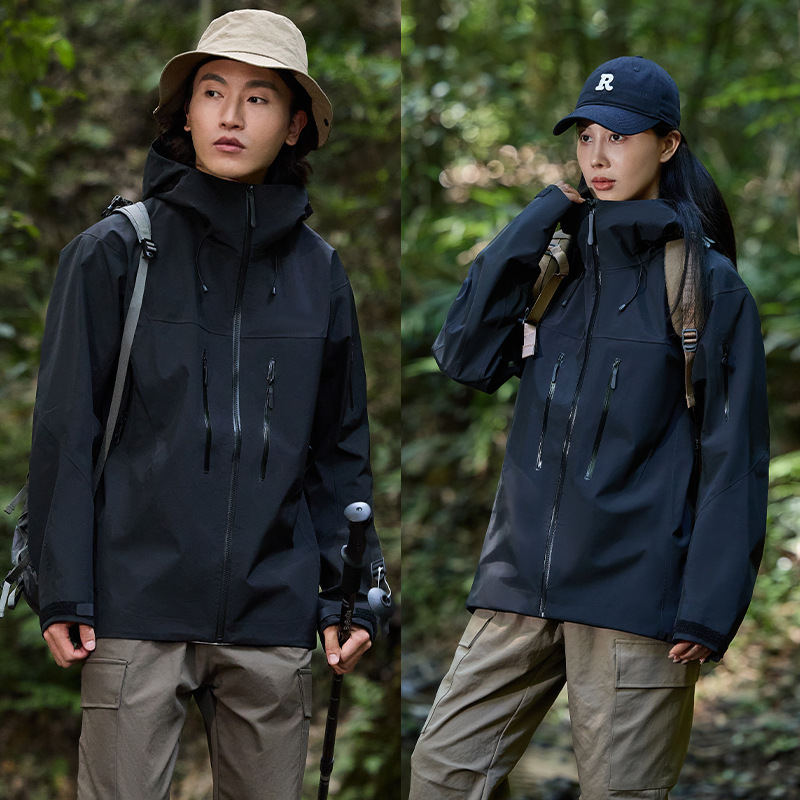 Taizhou Niaojia Sv7 Rainstorm-Proof Outdoor Men's and Women's Hardshell Jacket Three-In-One down Liner Two-Piece Set